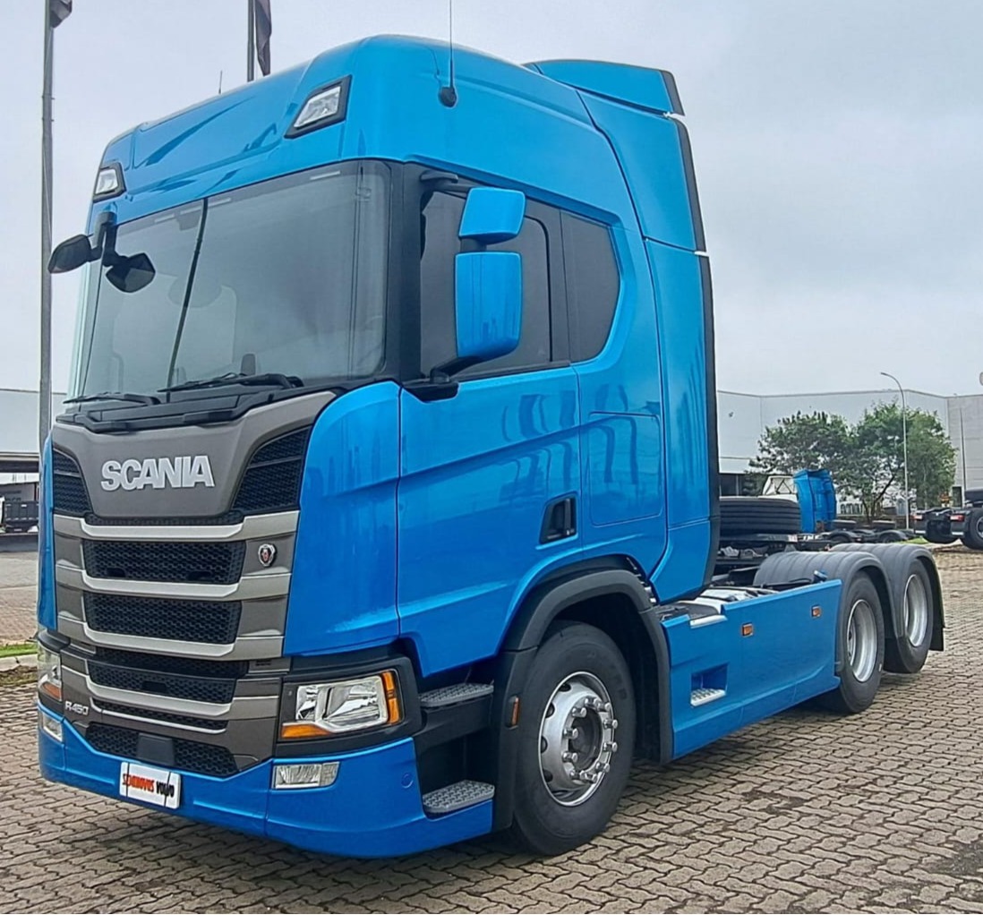 SCANIA R-450 A 6x2 2p (diesel)(E5) 2023 Azul, 225.000 km, R$ 660.000 - LIMEIRA